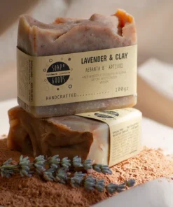 Σαπούνι Απολέπισης Λεβάντα & Άργιλος 100gr