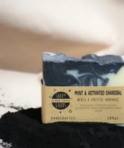 Σαπούνι Αποτοξίνωσης Μέντα & Ενεργός Άνθρακας 100gr
